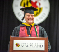 UMD AGNR graduation student speaker Brian Glenn